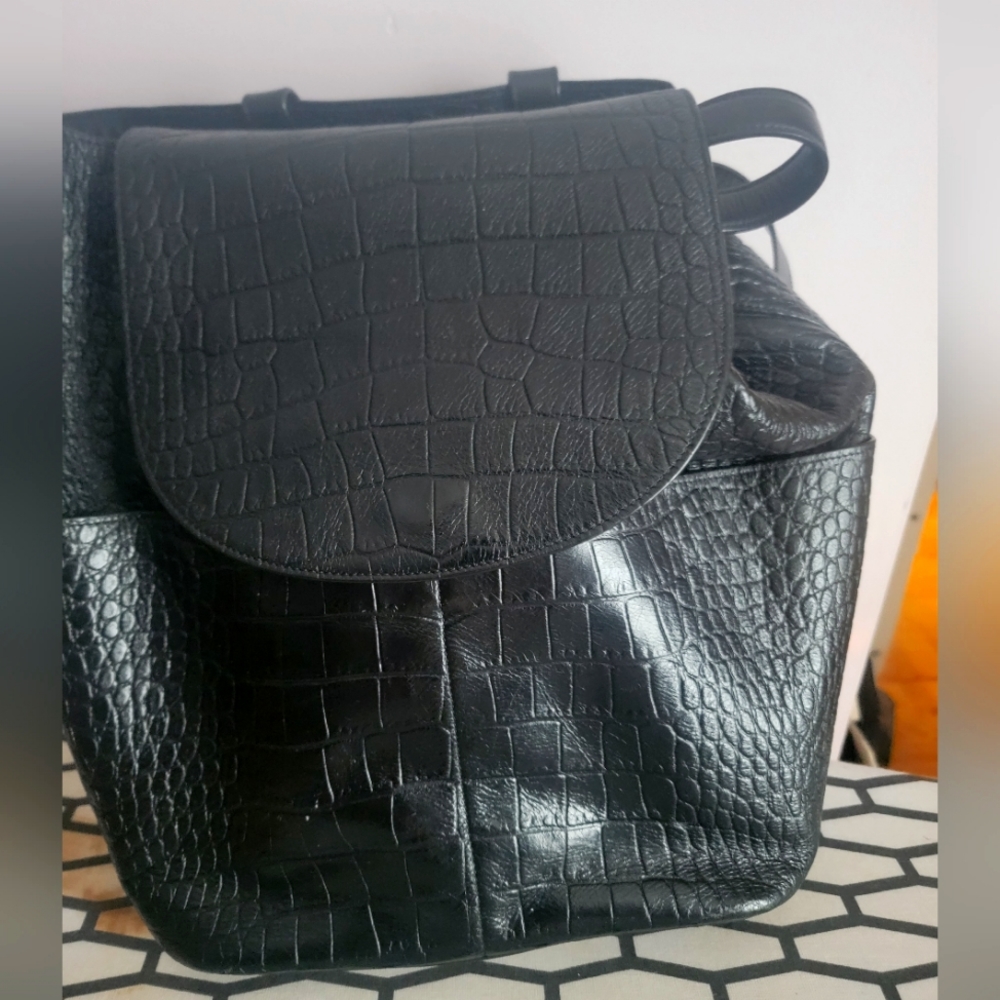 Cuyana Croc bookbag